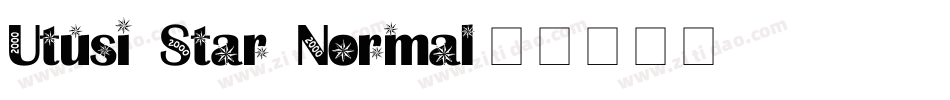 Utusi Star Normal字体转换